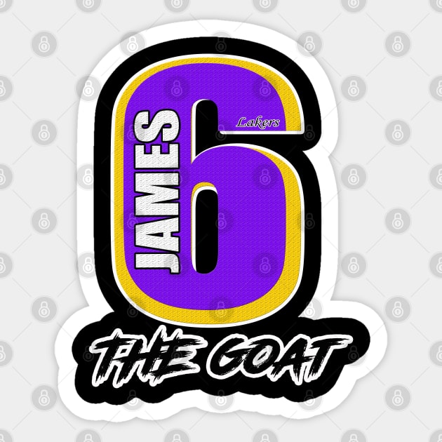 The Goat James Tshirt Design Idea Sticker by werdanepo